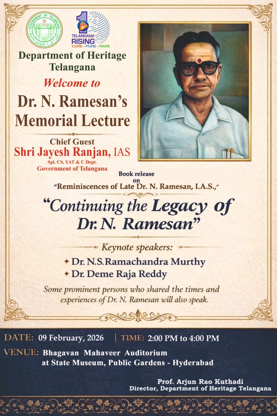 Continuing the Legacy of Dr. N. Ramesan