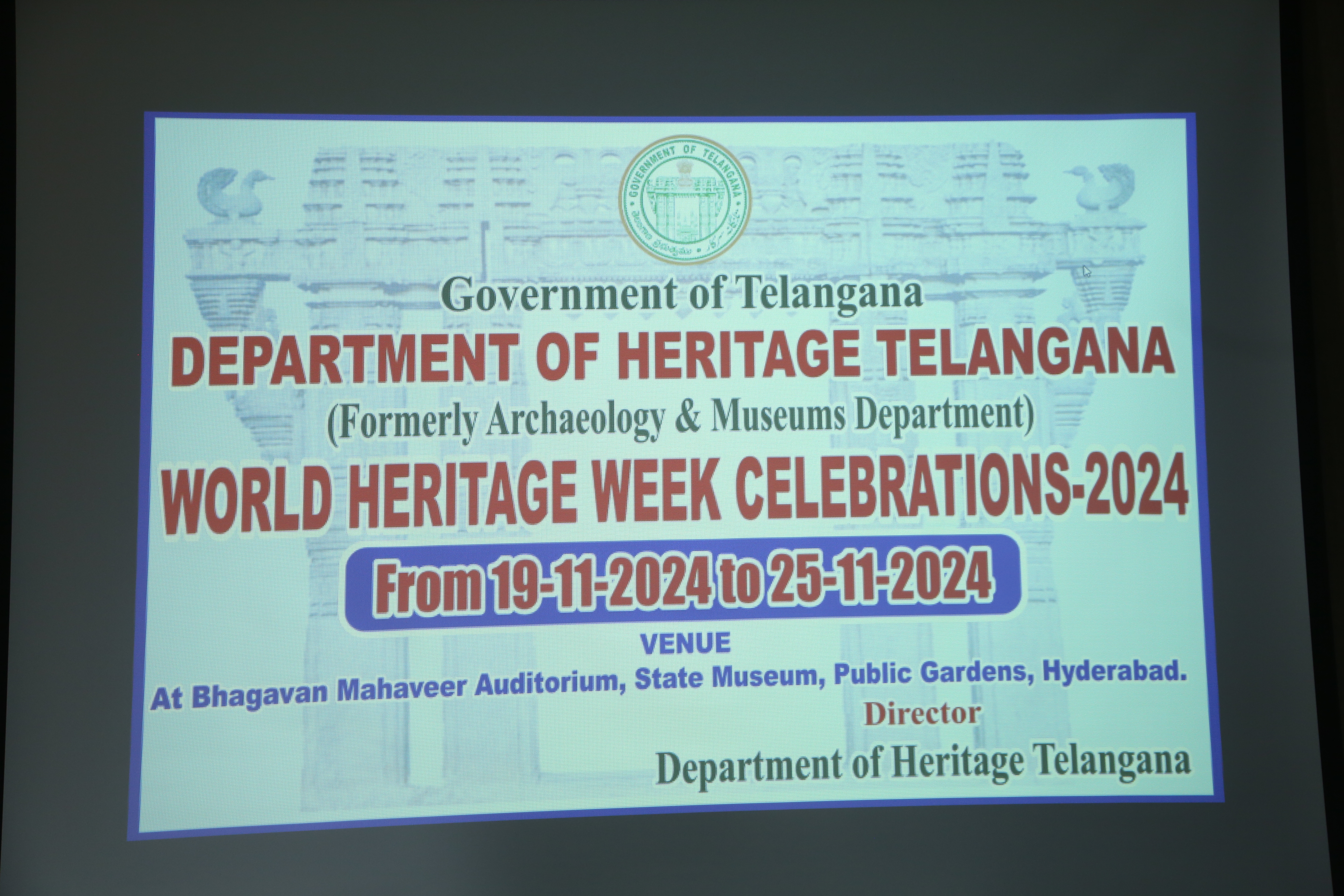 WORLD HERITAGE WEEK CELEBRATIONS - 2024