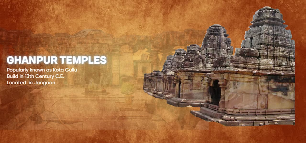 Ghanpur Temples, popularly known as Kota Gullu, 13th century C.E., Jangaon